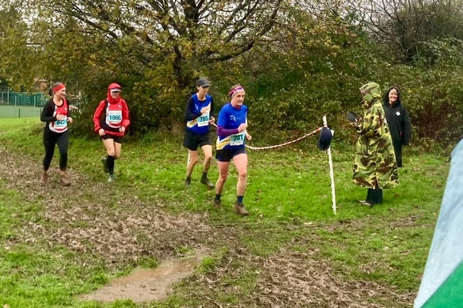 There was lots of muddy going at the Gwent Leisure Centre League race